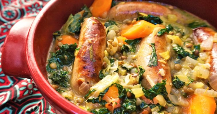 Sausage, Vegetable & Lentil stew