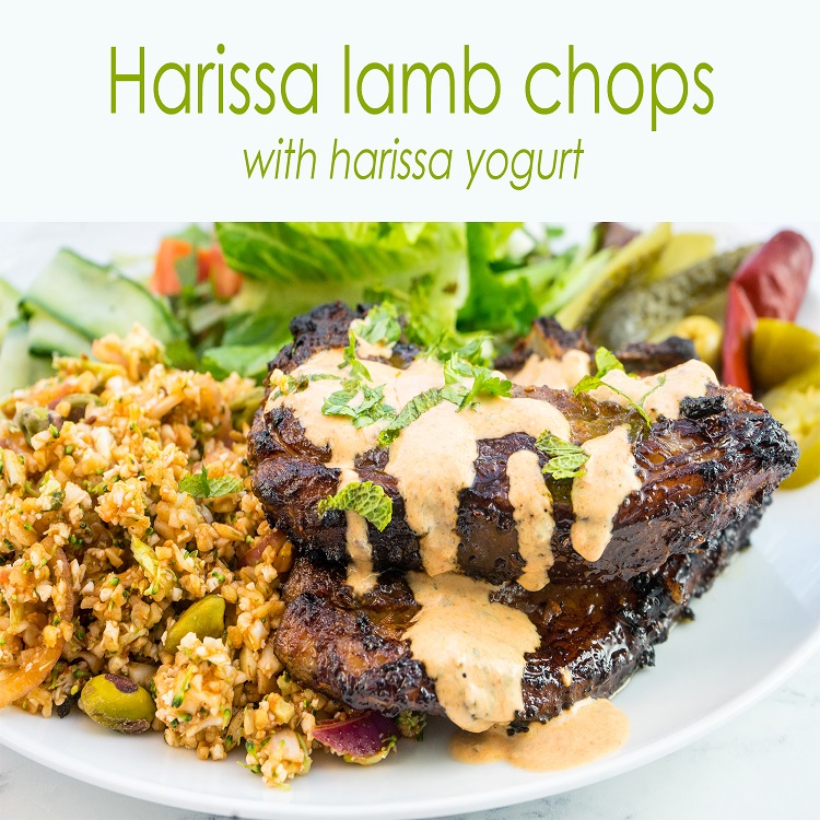 link to harissa lamb chops using troutsdale farm lamb