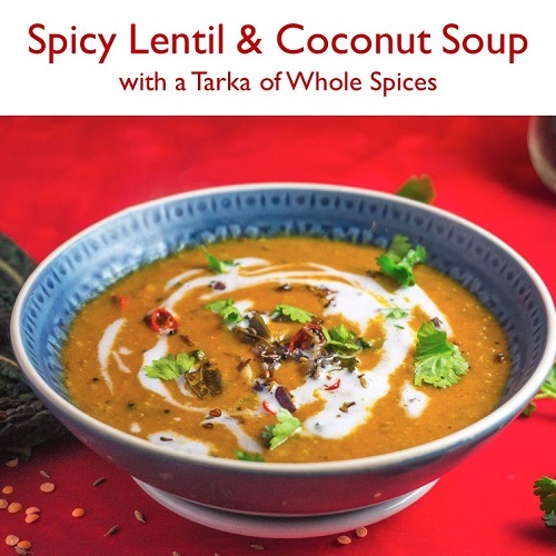 LINK TO SPICY LENTIL AND COCONUT SOUP RECIPE