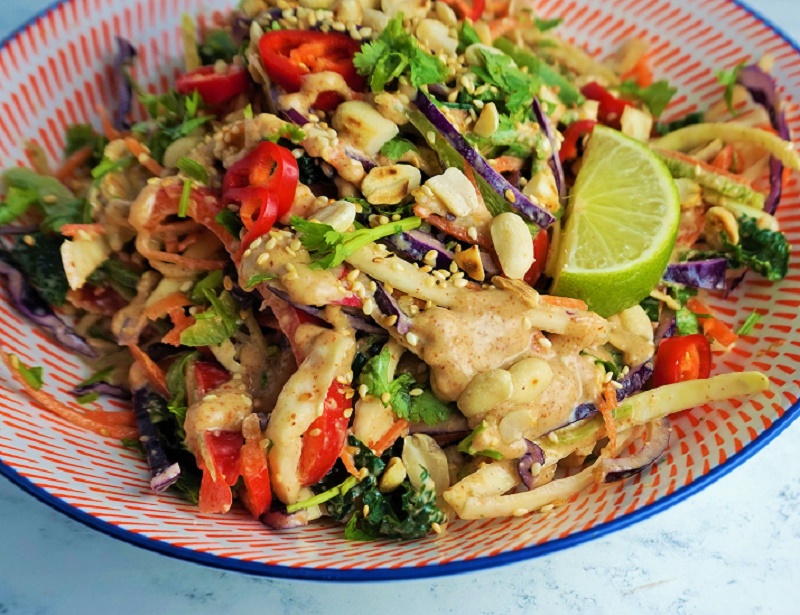 Viral Crunchy Thai Peanut Salad