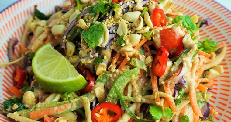 Thai Peanut Dressing & Crunchy Salad