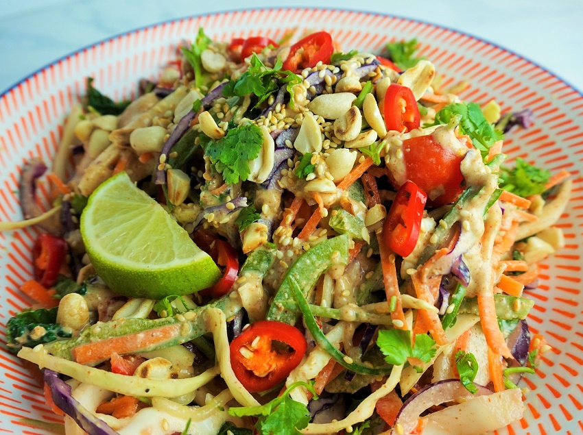 Thai Peanut Dressing & Crunchy Salad | Recipes | Moorlands Eater