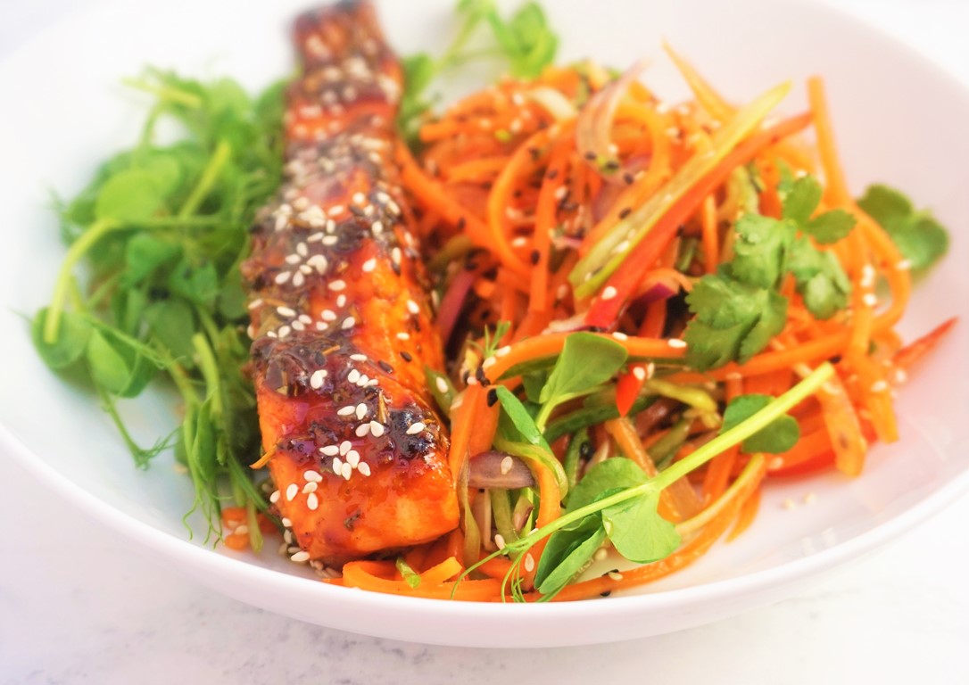 Sriracha, Soy & Honey Glazed Salmon | Recipes | Moorlands Eater