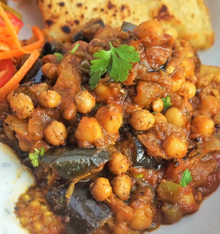 Aubergine And Chickpea Curry Recipes Moorlands Eater