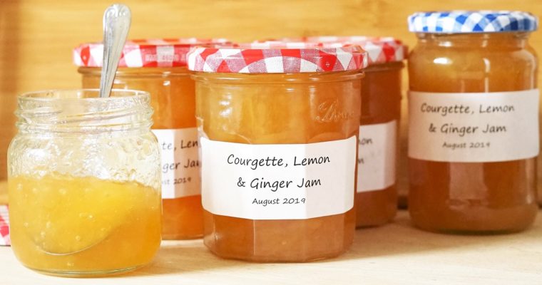 Marrow or Courgette Jam with Lemon & Ginger