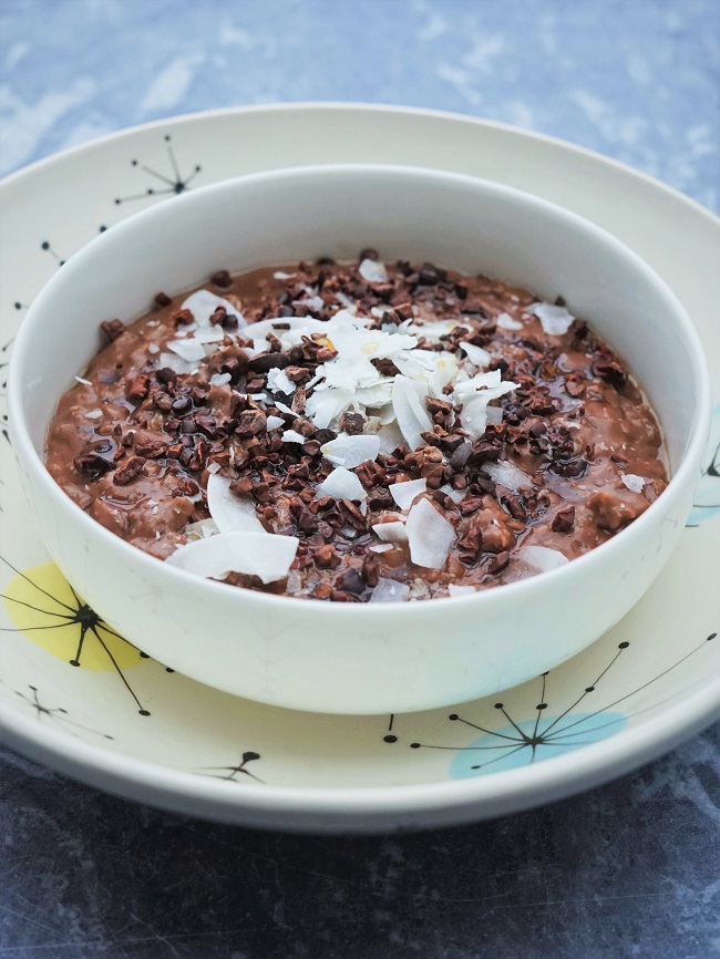 Chocolate Coconut Porridge | Recipes | Moorlands Eater