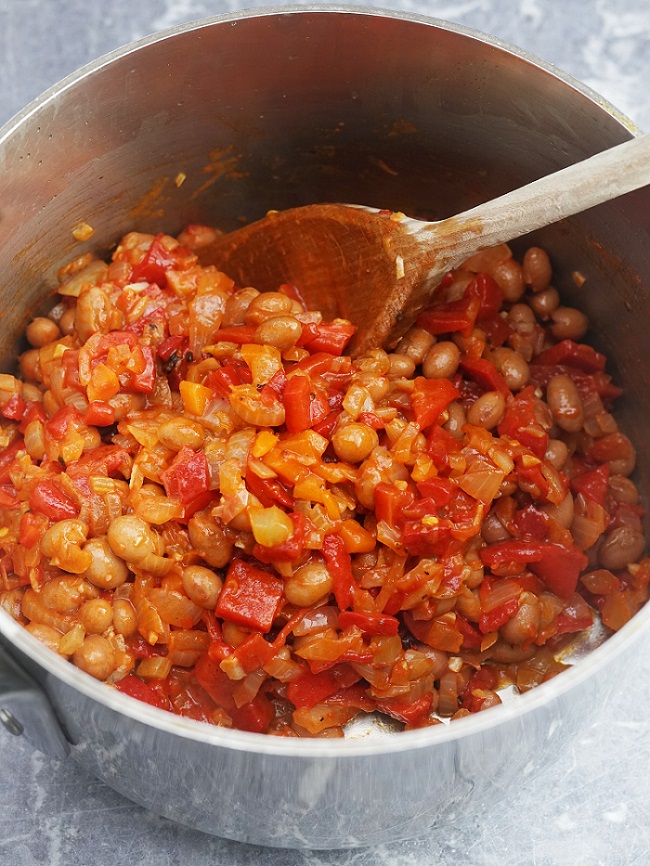 Roasted Red Pepper & Borlotti Bean Soup | Recipes | Moorlands Eater