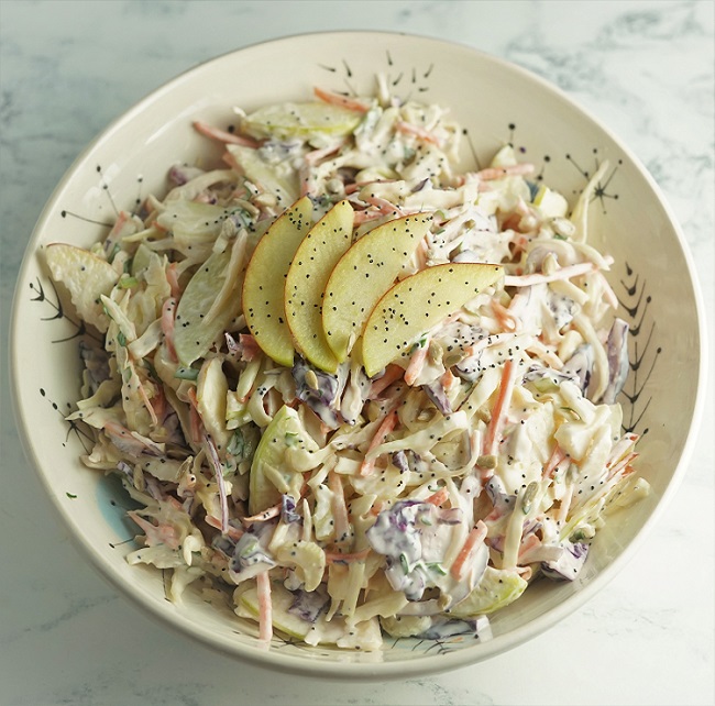 Tangy Vegetable & Apple Coleslaw | Recipes | Moorlands Eater
