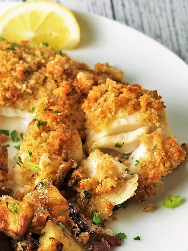 Baked Fish with Lemon Bread Crumbs – Leite's Culinaria