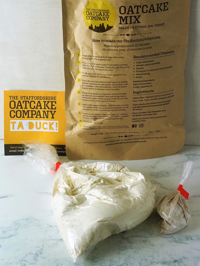 the staffordshire oatcake company ingredients
