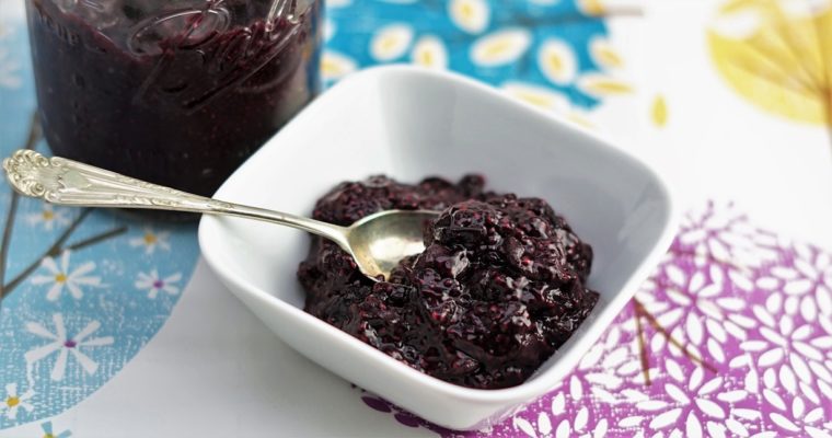 Chia Jam with blueberries