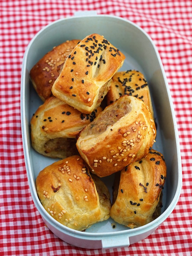 Rough Puff Pastry Sausage Rolls