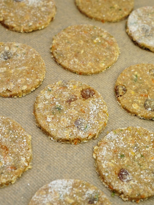 zesty oat biscuits ready to bake