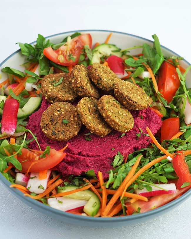 Pea & Mint Baked Falafel