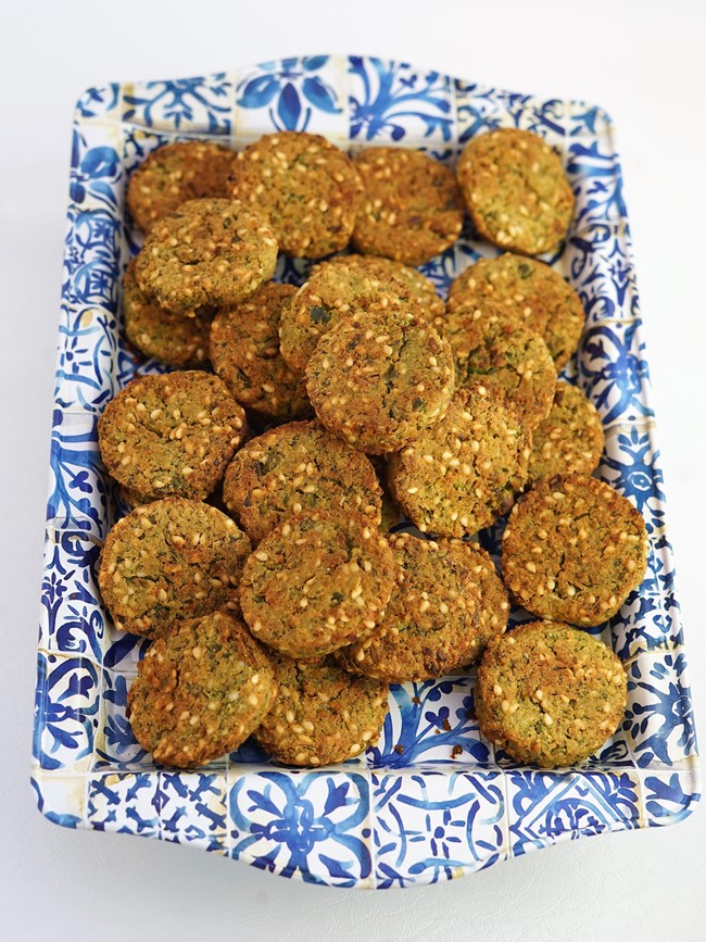 Pea & Mint Baked Falafel