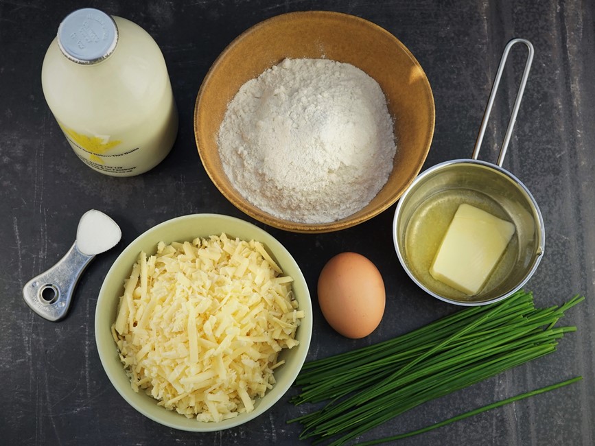 Cheese & Chive Pancakes ingredients