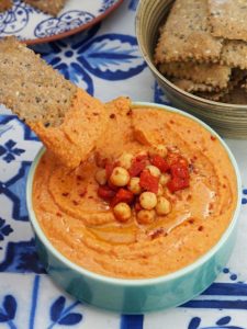 Roasted Red Pepper Hummus | Recipes | Moorlands Eater