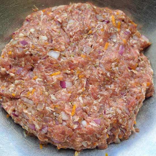 pork kebabs mixture