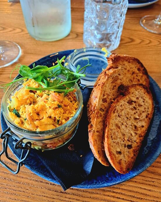 Northumberland seafood: potted lobster