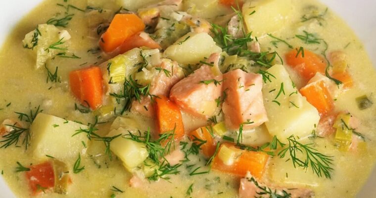 Salmon and Vegetable Soup Recipe