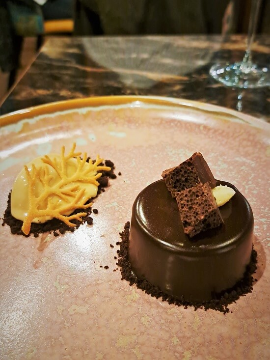 The Plumicorn chocolate dessert