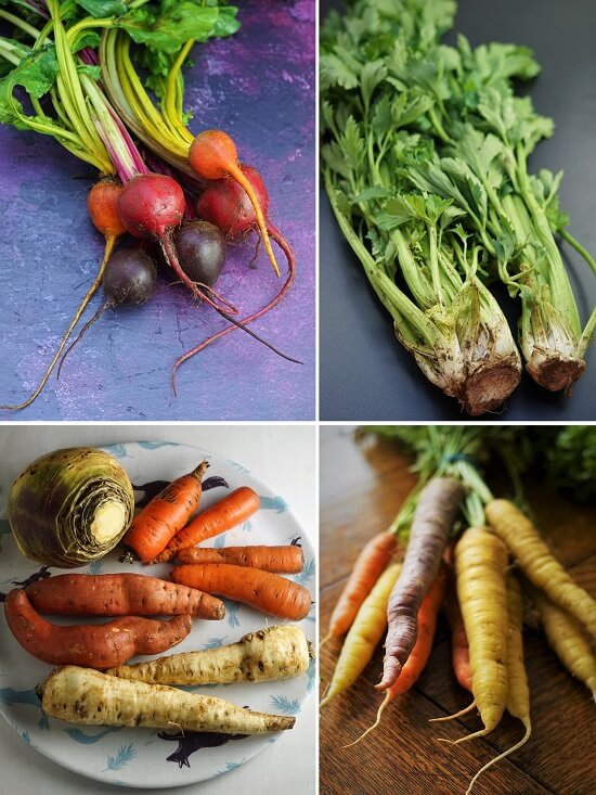 root vegetables suitable for Roasted Root Veg Soup