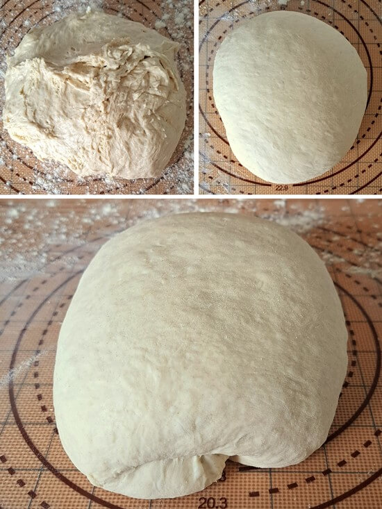 shaping Bloomer Bread dough
