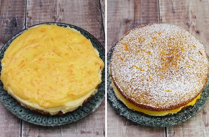 making Orange Victoria Sponge Cake
