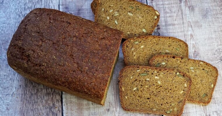 Dark Rye Bread (no-knead, overnight recipe)