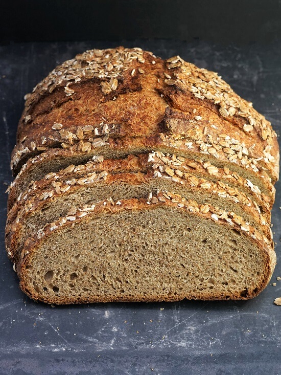 Light Rye Bread (no-knead, overnight recipe) | Moorlands Eater