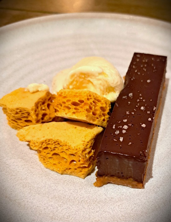 chocolate peanut delice dessert at The Pack Horse Hayfield