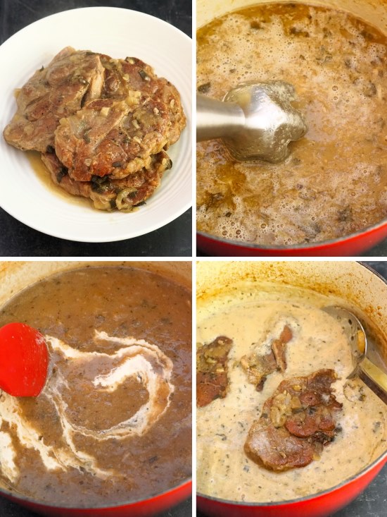 method for Pork Braised in Cider with Apples