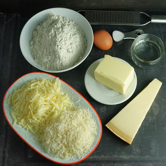 ingredients for Easy Cheese Straws