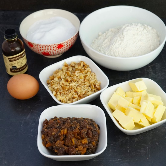 ingredients for Mincemeat Biscuits