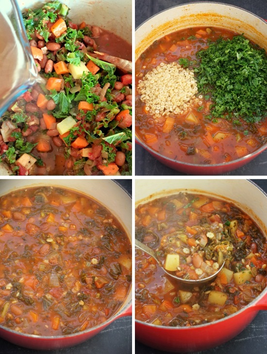 steps for making Minestrone Soup