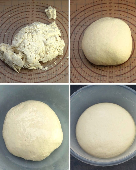 making dough for Simple White Bread or Split Tin Loaf