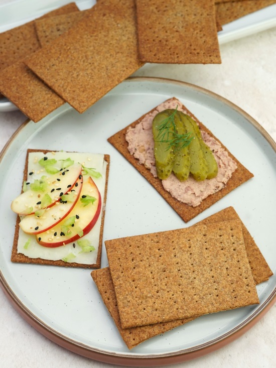 Homemade Rye Crackers