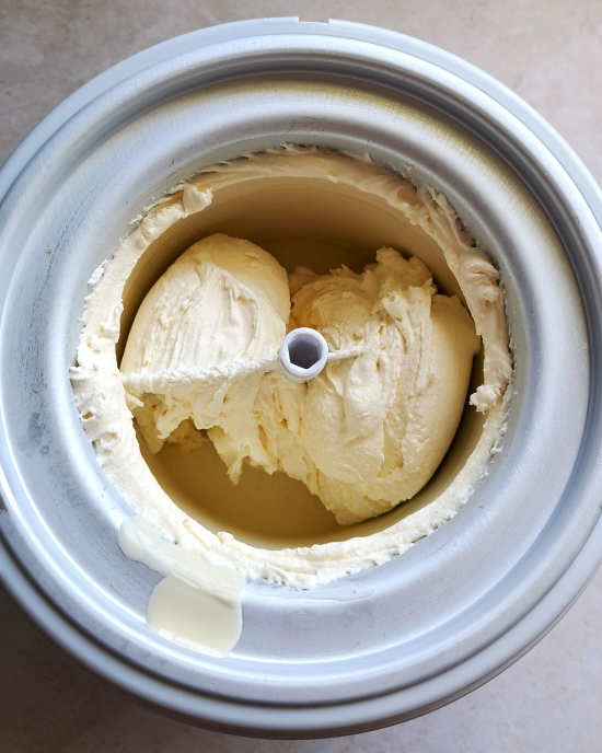 using a simple ice cream maker