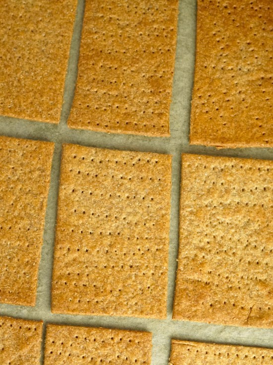 just baked Homemade Rye Crackers