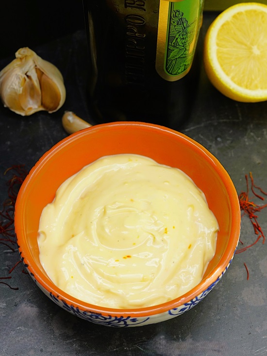 Cheat's Saffron Aioli (Garlic Mayonnaise) | Moorlands Eater | Recipes