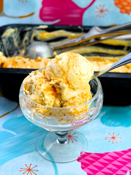 Roasted Apricot & Almond Ice Cream