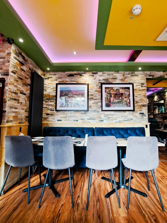 Interior of Elaf Lebanese Restaurant, Macclesfield