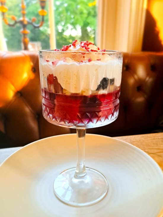 trifle dessert at The Grosvenor Restaurant