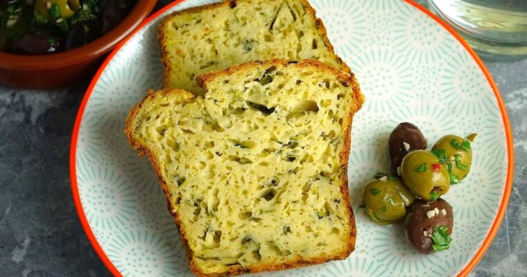 Courgette, Cheese & Basil Quick Bread