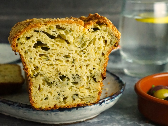 Courgette, Cheese & Basil Quick Bread