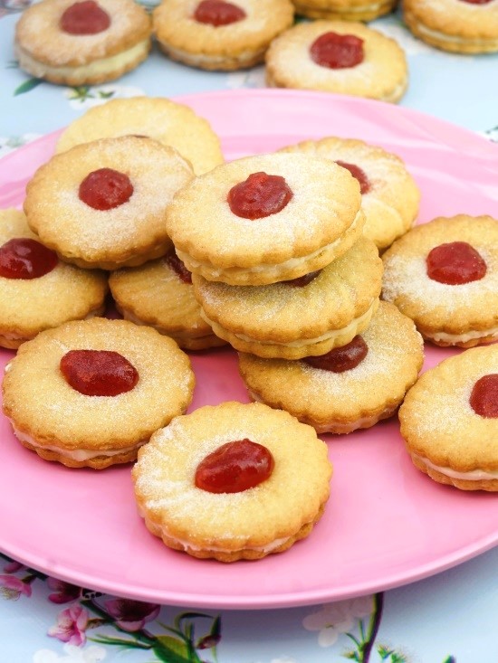 Jam and Cream Biscuits