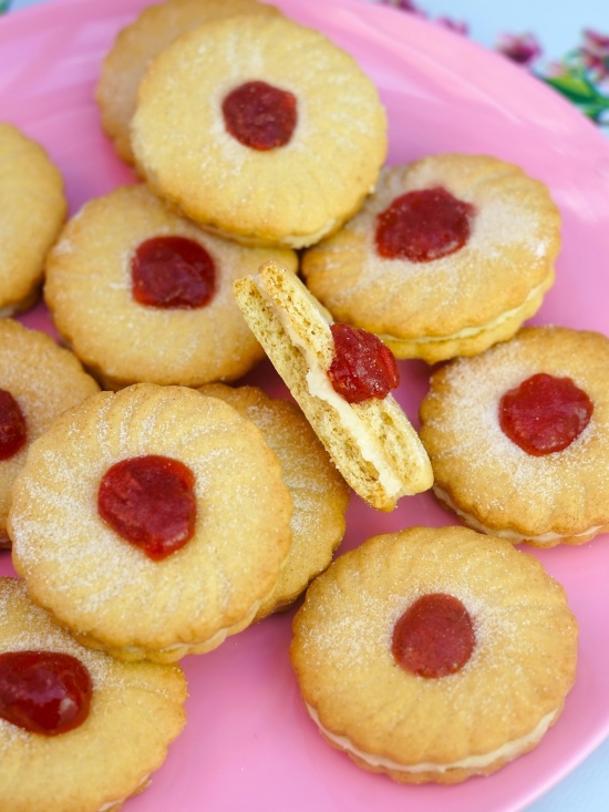 Jam and Cream Biscuits