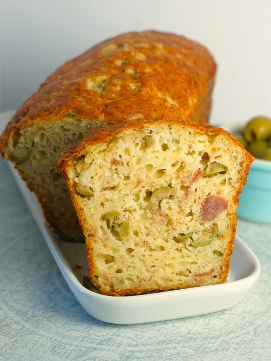 Ham, Olive & Cheese Quick Bread