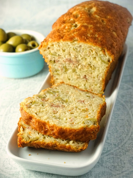 Ham, Olive & Cheese Quick Bread