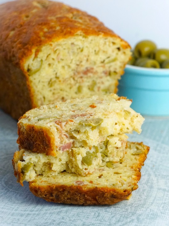 Ham, Olive & Cheese Quick Bread